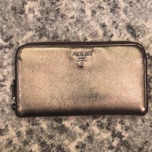 Prada Saffiano Leather Continental Wallet